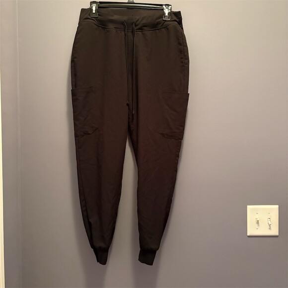Mandala Pants - Mandala  Jogger Pants Unisex Size M Black Elastic Waist Cargo